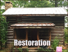 Historic Log Cabin Restoration  Warner Robins, Georgia